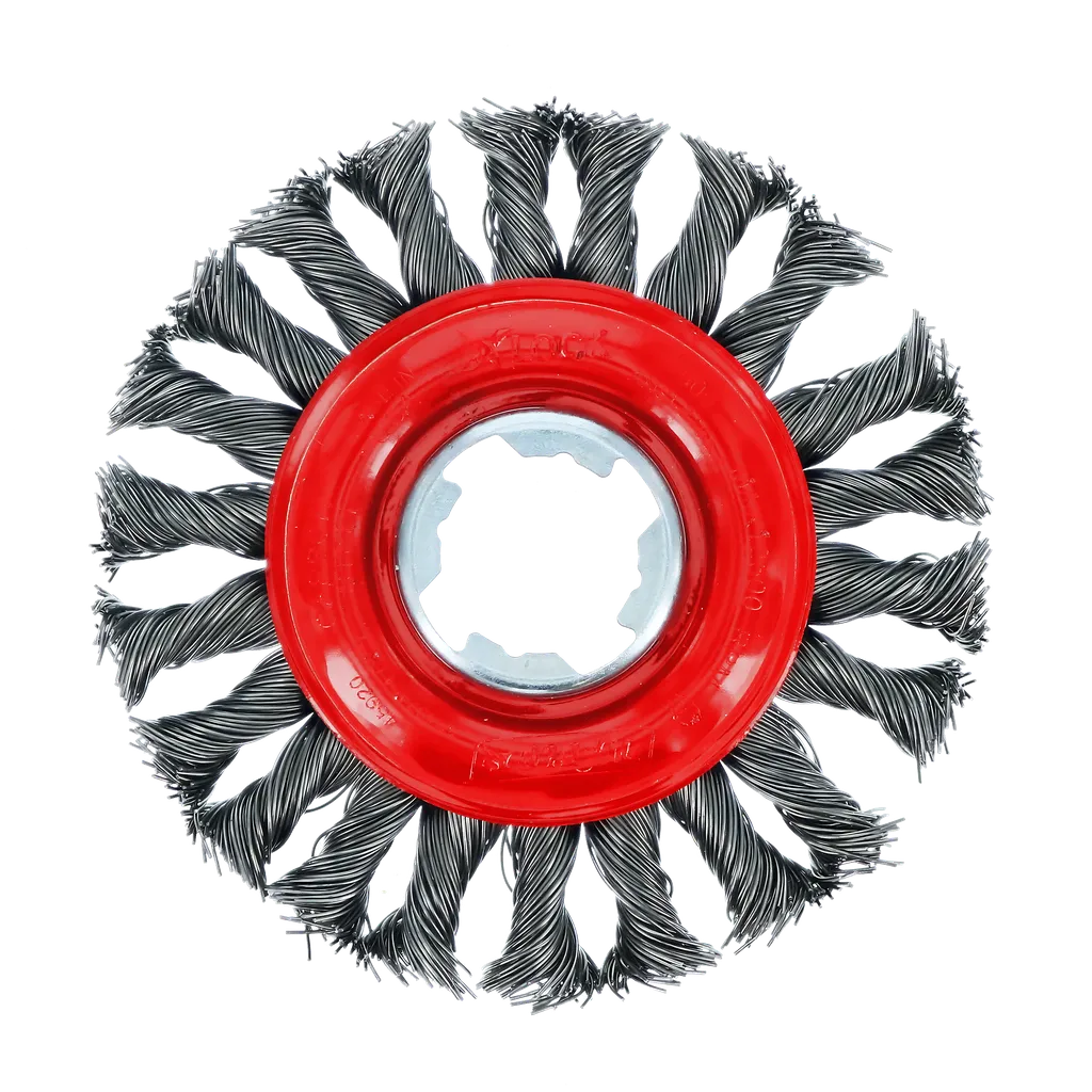 4 in. X-LOCK Carbon Steel Full Cable Twist Wheel | Diablo Tools | PCS