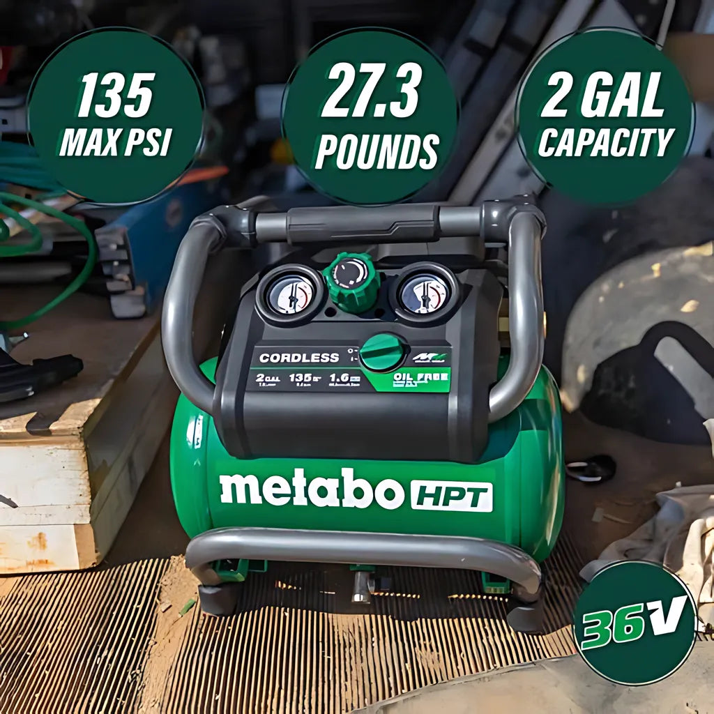 36V Multivolt 2 Gallon Cordless Compressor EC36DAQ4-50