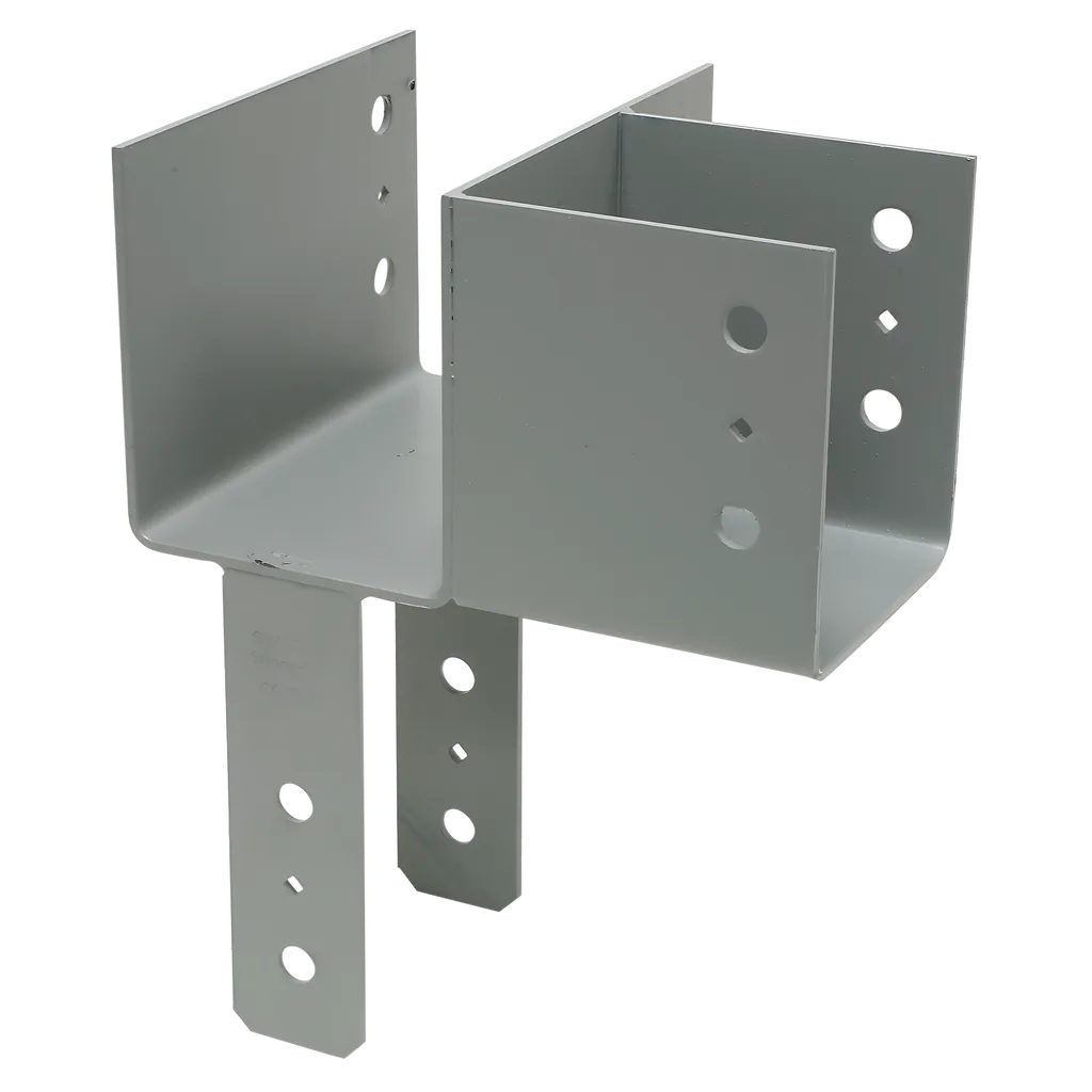 Eccll L-Shape End Column Cap For 6X Beams, 6X Post, Skewed Left-ECCLL666-SP561-688