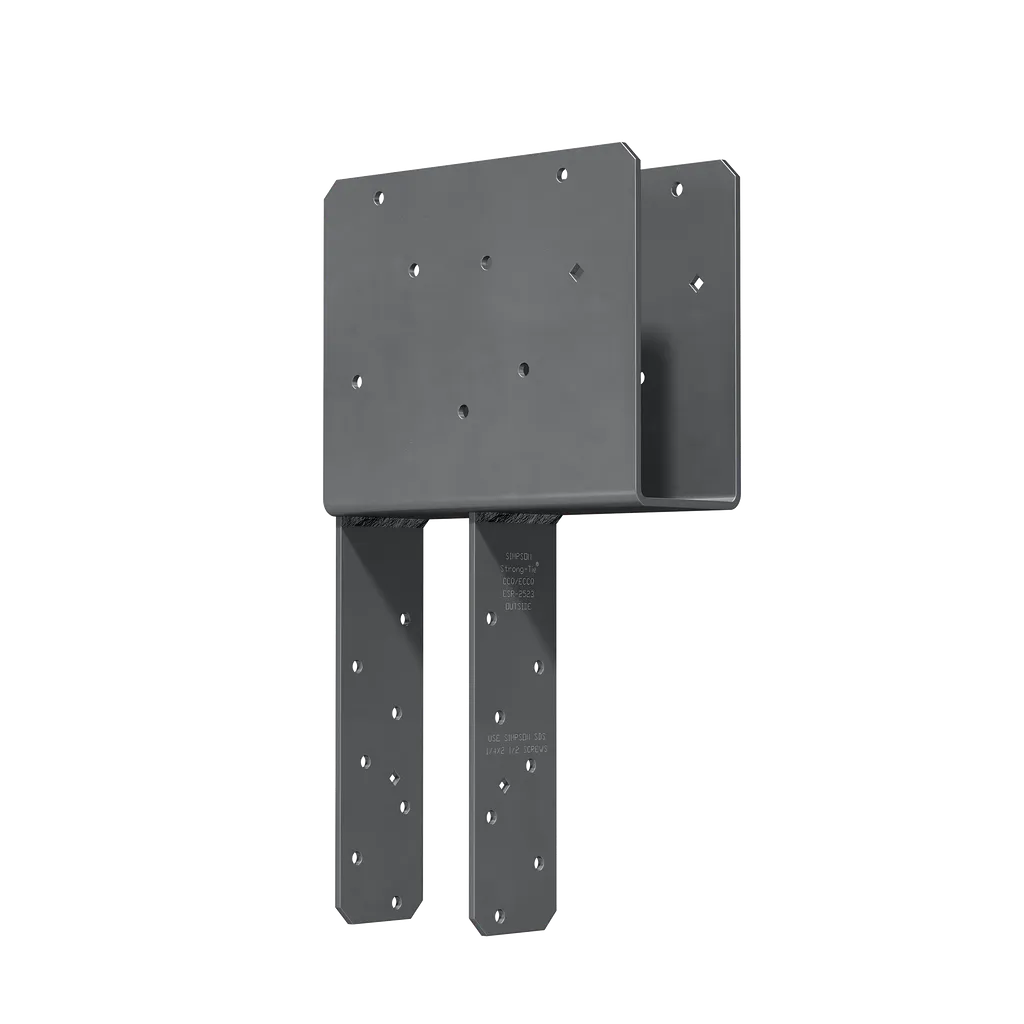 Eccq End Column Cap For 3-1/8 In. Beam, 4X Post, With Strong-Drive® Sds Screws-ECCQ3-4SDS2-5-SP7530-8037