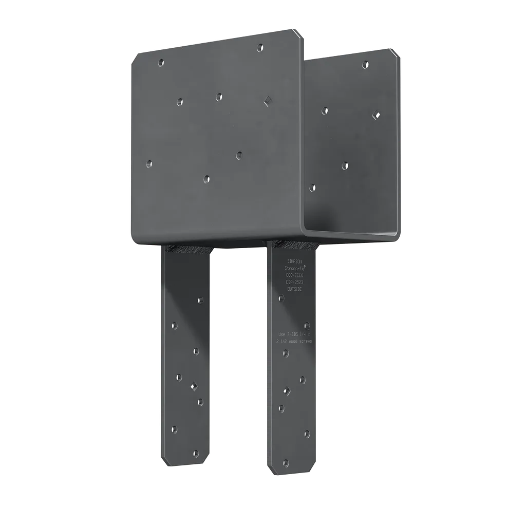 Eccq End Column Cap For 5-1/8 In. Beam, 6X Post, With Strong-Drive® Sds Screws-ECCQ5-6SDS2-5-SP1942-2147