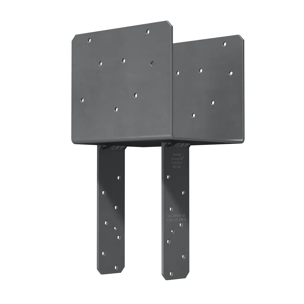 Eccq End Column Cap For 7 In. Beam, 6X Post, With Strong-Drive® Sds Screws-ECCQ7-1-6SDS2-5-SP3543-3833