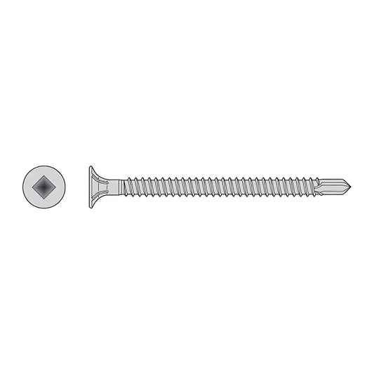 Self-Drilling Fiber-Cement Screw - #8 X 1-5/8 In. #2 Square Drive, Type 410 (1000-Qty)-F08T162WDM-SP278-387