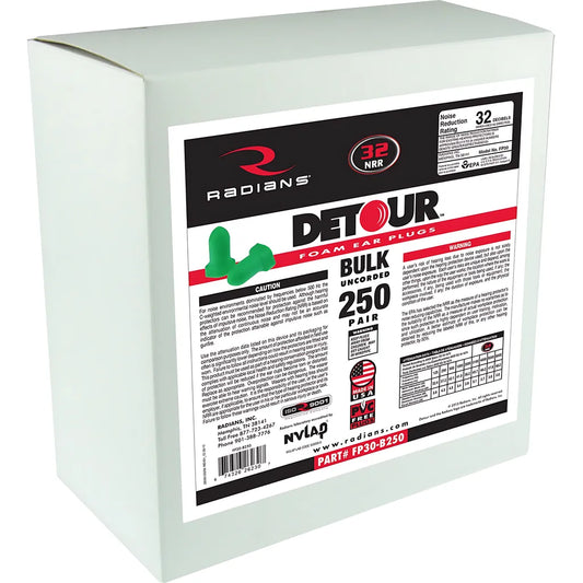 Radians Detour® Foam Earplug 250 Pair Dispenser Refill