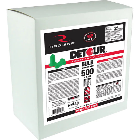 Radians Detour® Foam Earplug 500 Pair Dispenser Refill