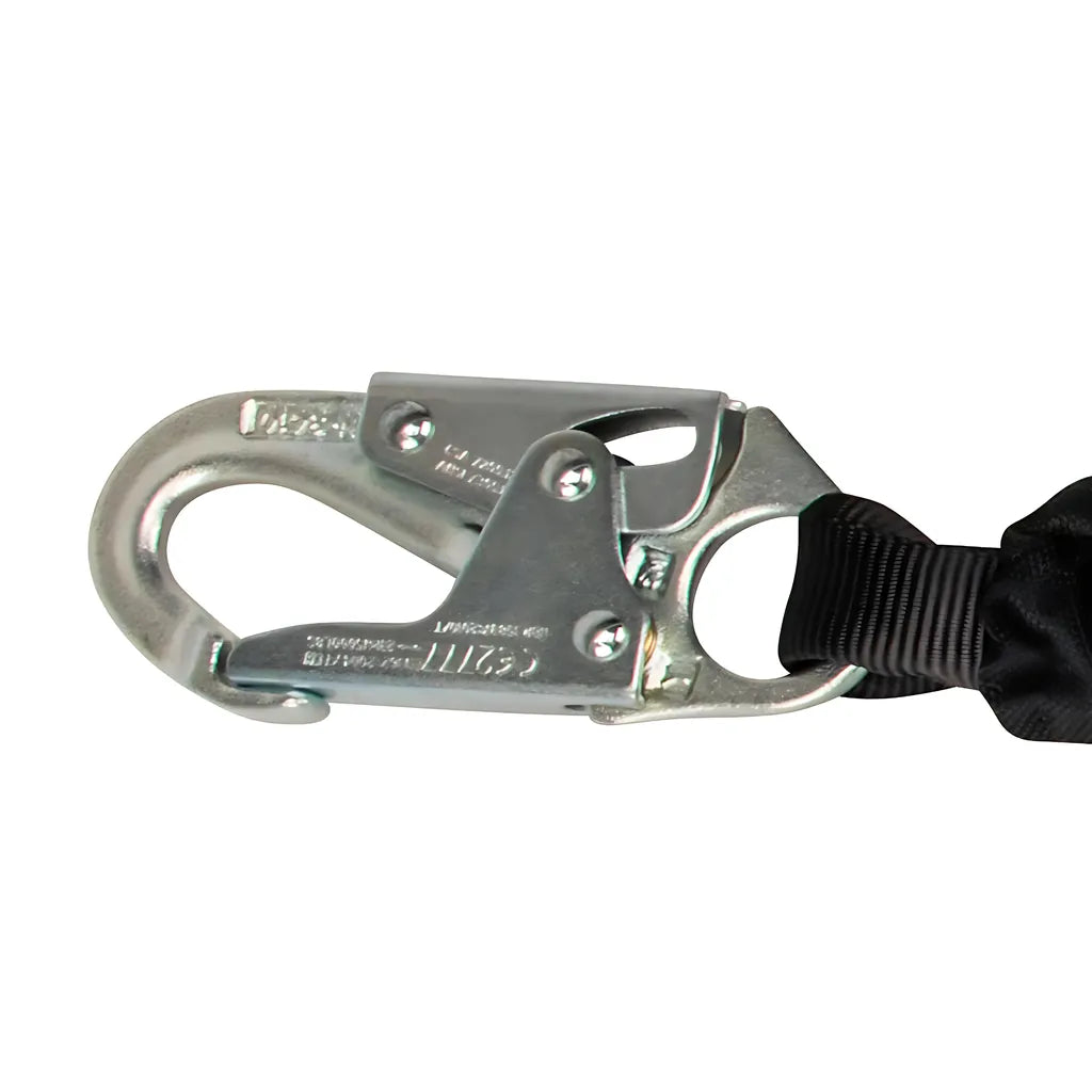 Pro 6' Tie-Back Energy Absorbing Lanyard: Dual Leg, Adjustable Ring FS456-6552