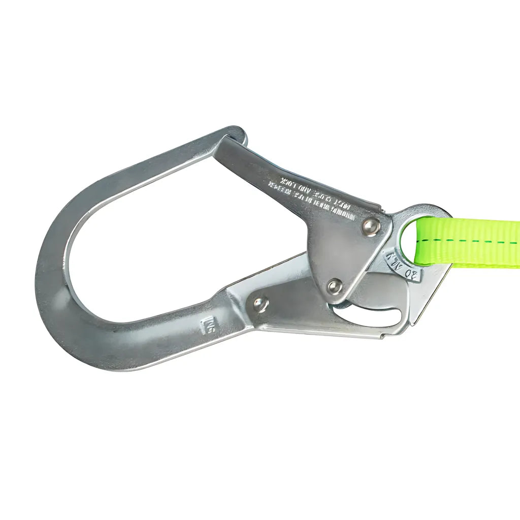 Pro 4' Energy Absorbing Lanyard: Dual Leg, Rebar Hook FS566-4-6492
