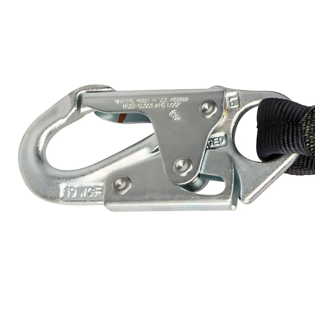Pro 6' Stretch Energy Absorbing Lanyard: Dual Leg, Snap Hooks FS571-6604