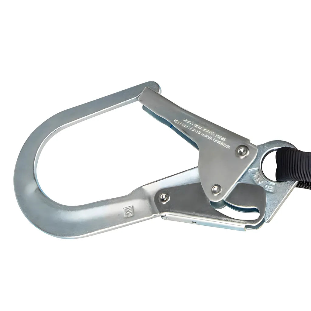 Pro 6' Stretch Energy Absorbing Lanyard: Dual Leg, Rebar Hooks FS576-6600