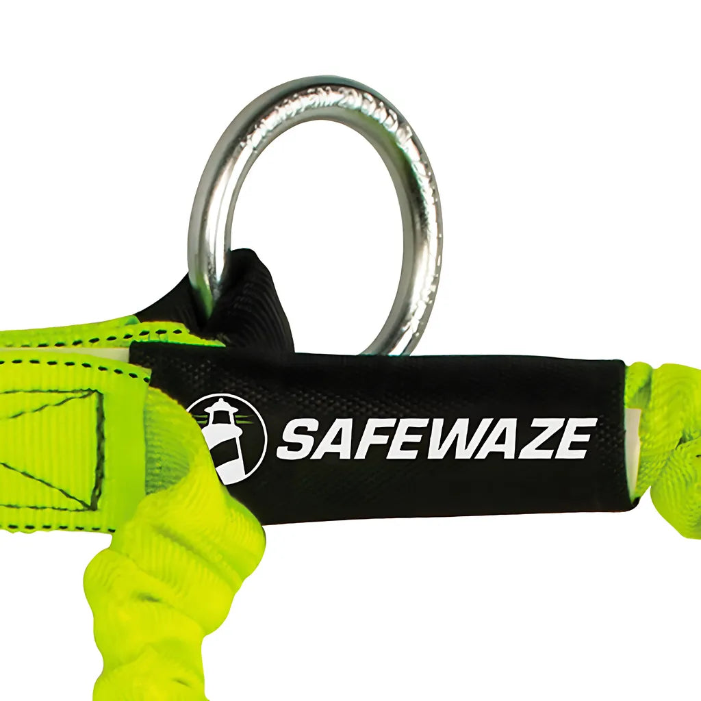 Pro 6' Stretch Internal Energy Absorbing Lanyard: Dual Leg, O-Ring, Alu Rebar Hooks FS66150-ALU-6638