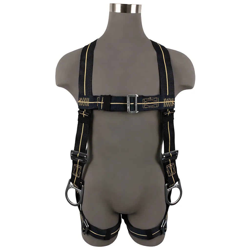 Welding Full Body Harness: 3D, Aramid Web, Mb Chest/Legs FS77326-FR-XS-6376
