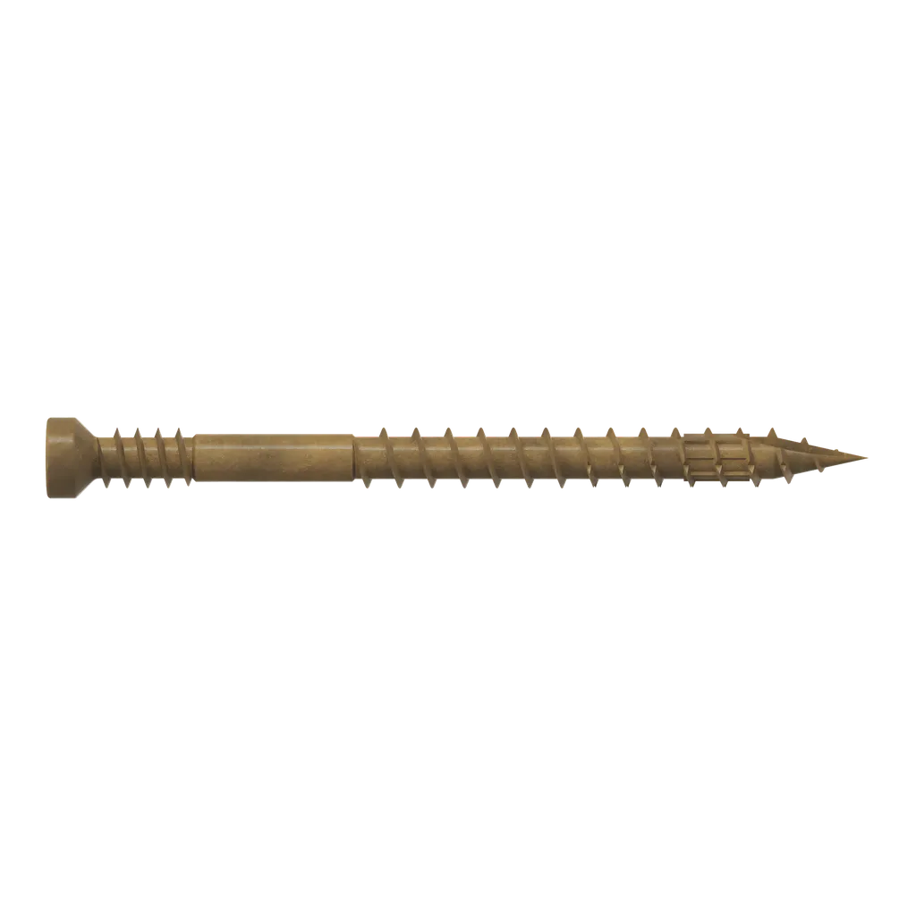 Finish Trim Screw - #7 X 2 In. T10, Trim-Head, Quik Guard®, Tan (4000-Qty)-FT07200MB-SP8774-9343