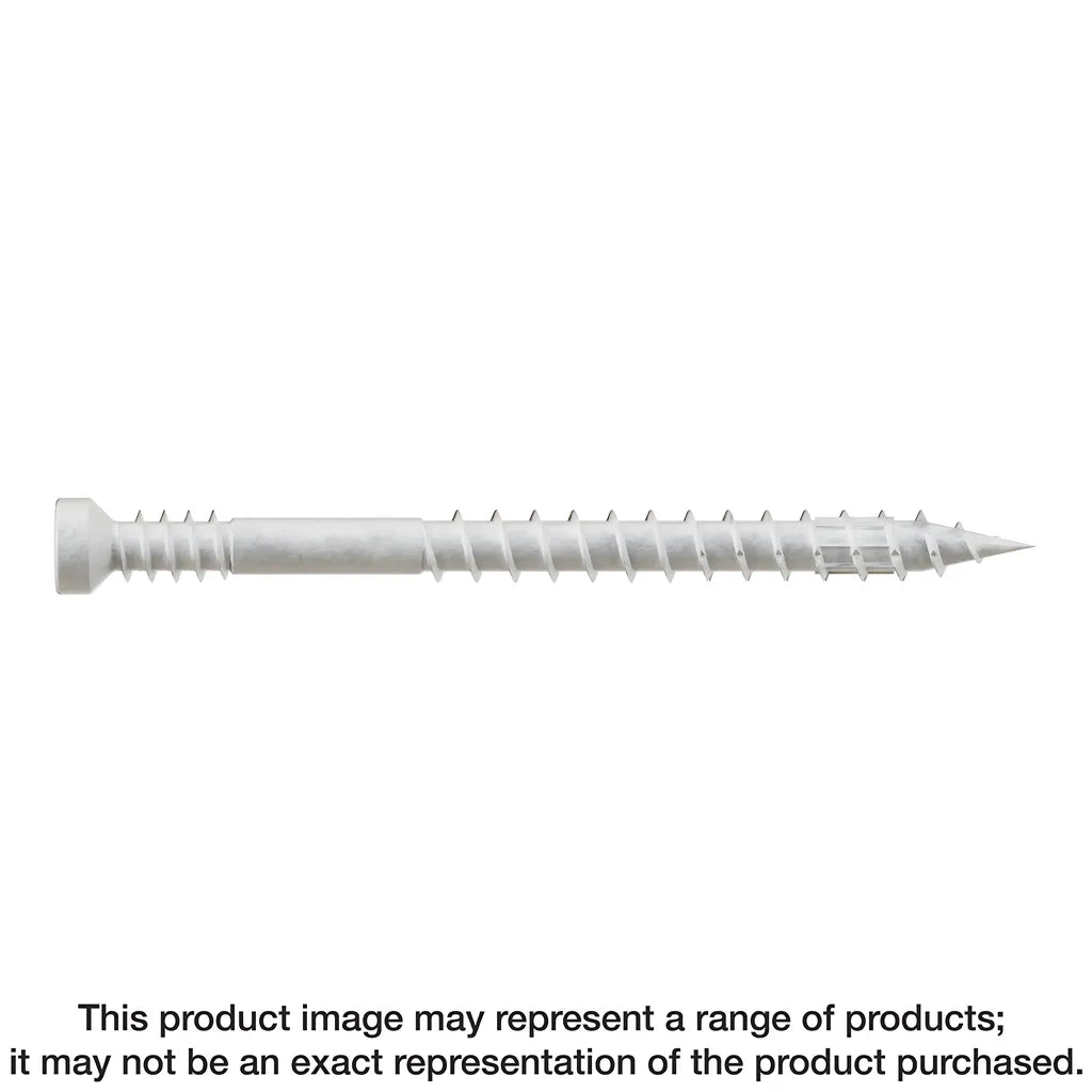 Finish Trim Screw - #7 X 2 In. T10, Trim-Head, Quik Guard®, White (450-Qty) (Pack Of 6)-FT07200R450W-SP5365-5758