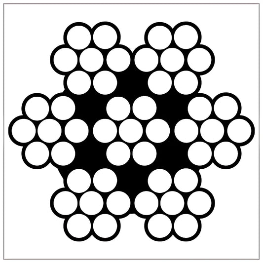3/16" Galvanized Aircraft Cable-GAC1877X7X250-26