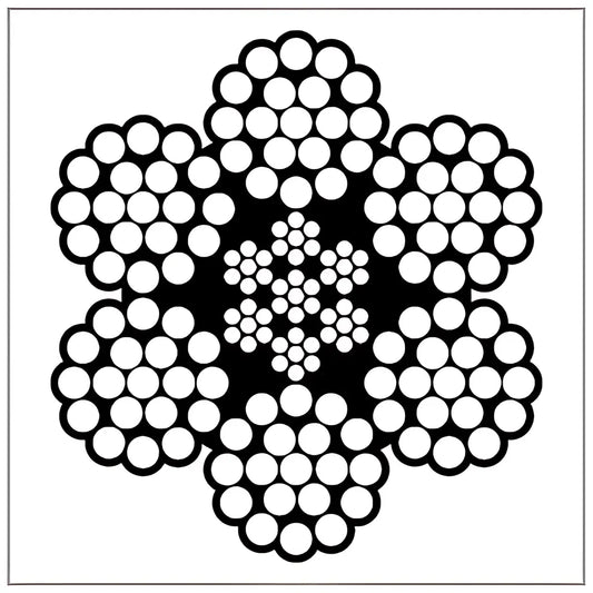 3/4 Galv 6 X19 Iwrc Eips Rrl Wire Rope-GIWRC7506X19X250-219