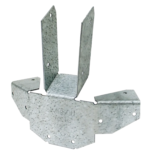 Gt ZmaxĀ® Galvanized 16-Gauge Gazebo Tie For 6-2X Rafters And Top Plate To Post (Pack Of 24)-GT2Z-SP8654-9218