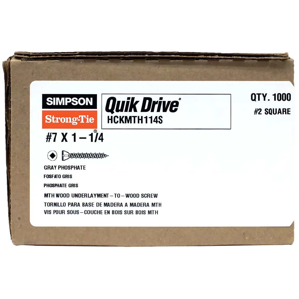 StrongDrive® MTH Wood Underlayment Screw (Collated) 7 x 11/4 in. ProContractor Supply