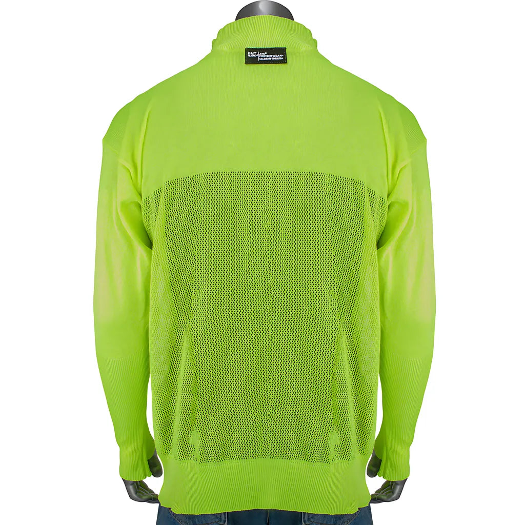 Kut Gard J645Hv-2.5Cm-Th-Xl Ata Blended Hi-Vis Cut Resistant Jacket With Thumb Holes J645HV-2.5CM-TH-XL-23982