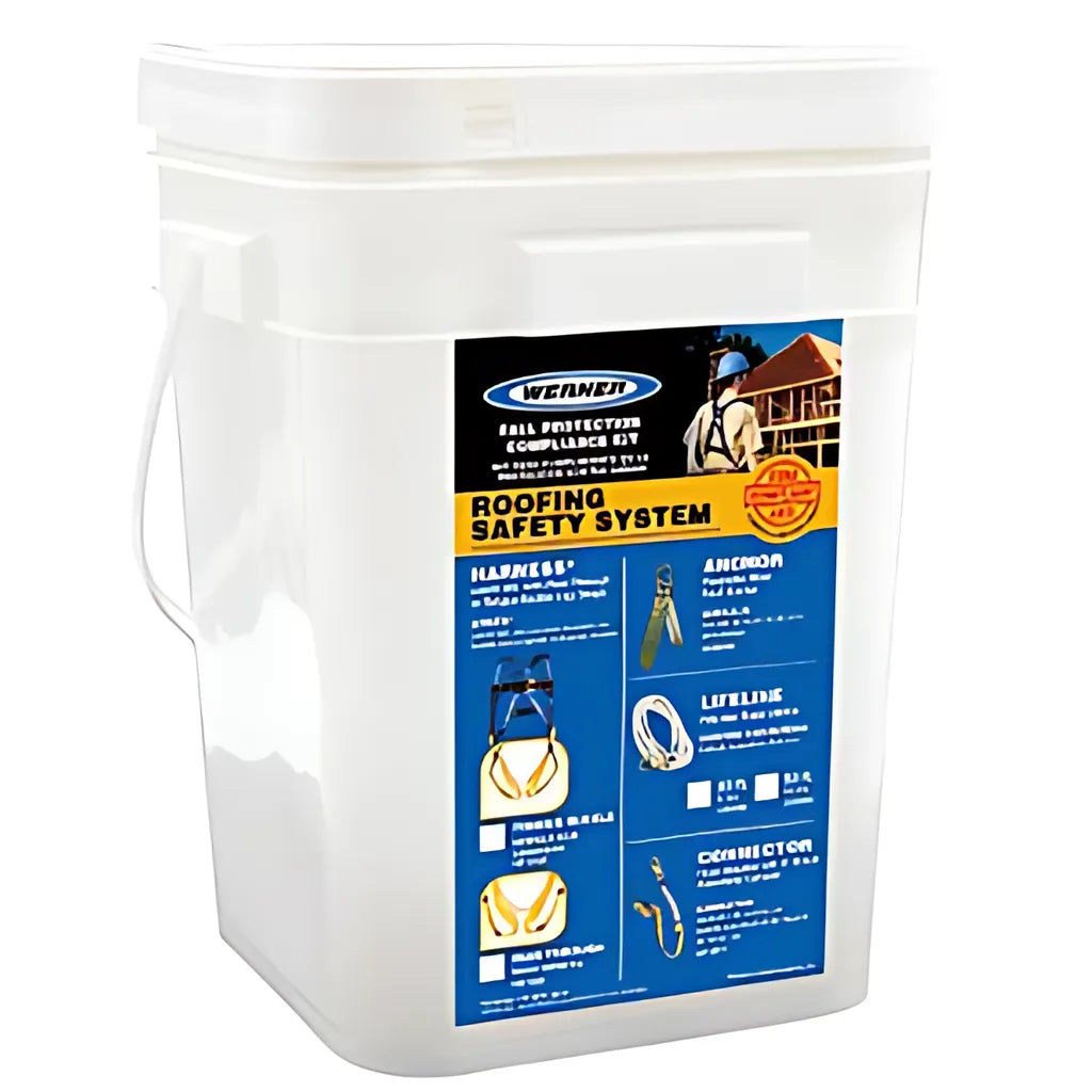 K112304 Roofing Kit, 100Ft Deluxe, Tongue Buckle Harness K112304-2111