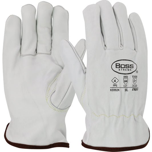 West Chester KS992K/S AR Top Grain Cowhide Leather Drivers Glove with Para-Aramid Lining - Keystone Thumb