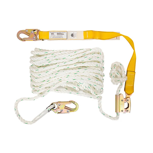 L242050W Werner 50Ft 5/8In Poly-Dac Vertical Lifeline W/Lanyard L242050W-2160