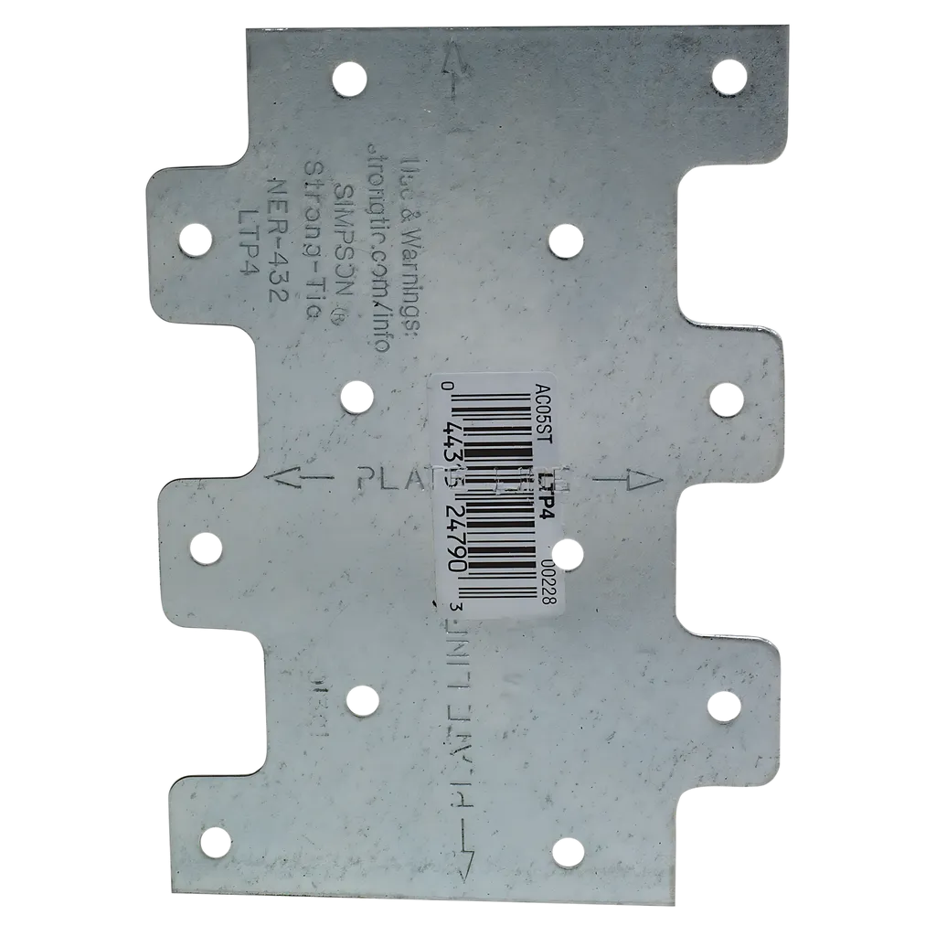 Ltp 3 In. X 4-1/4 In. Galvanized Lateral Tie Plate (Pack Of 200)-LTP4-SP5925-6349