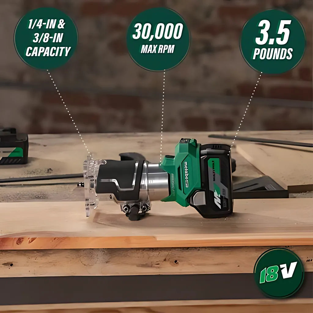 18V Cordless Trim Router-M1808DAQ4-114