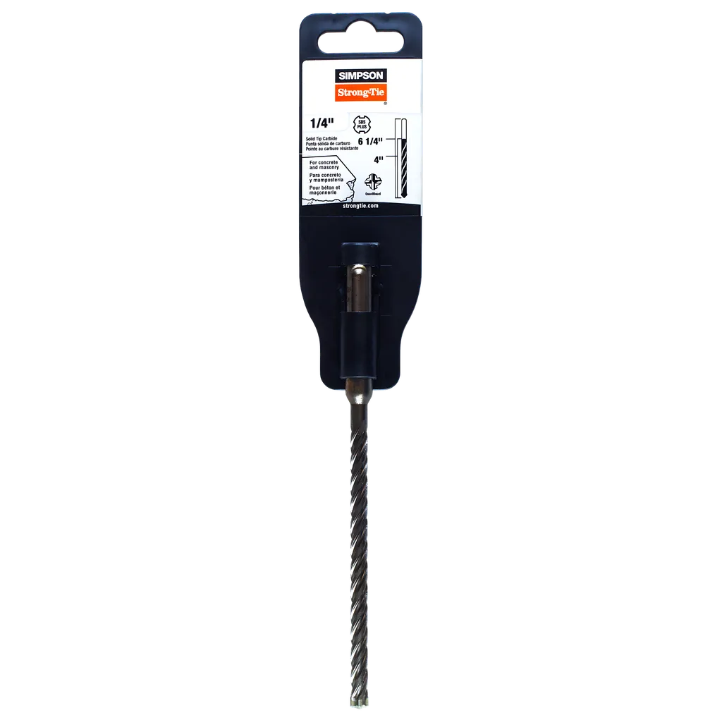 1/4 In. X 6-1/4 In. Sds-Plus® Shank Solid-Tip Carbide Drill Bit (Pack Of 150)-MDPL02506S-SP1316-1484