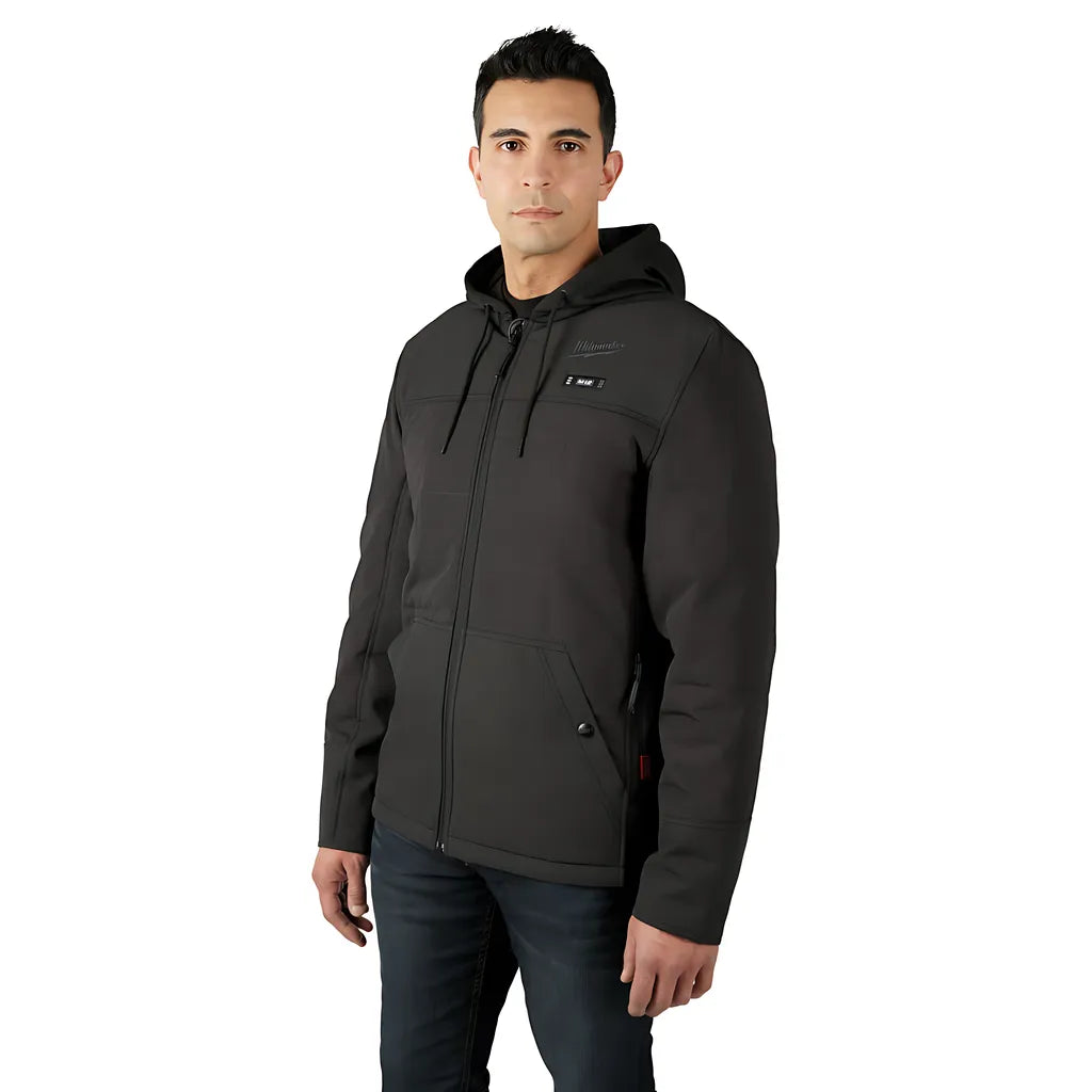 M12 Heated Axis Hooded Jacket Kit Black Medium-Milwaukee-205B-21M-8973