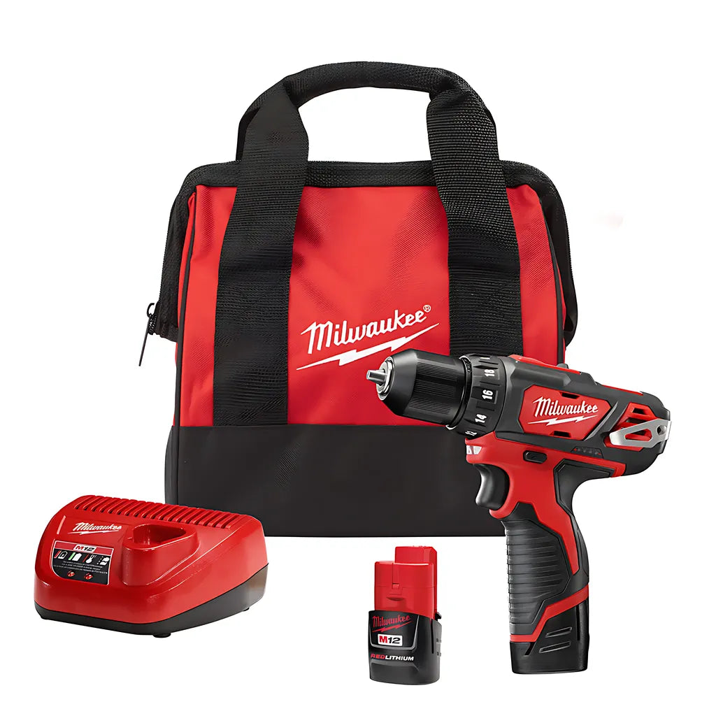 M12 3/8 In. Drill/Driver Kit-Milwaukee-2407-22-8878