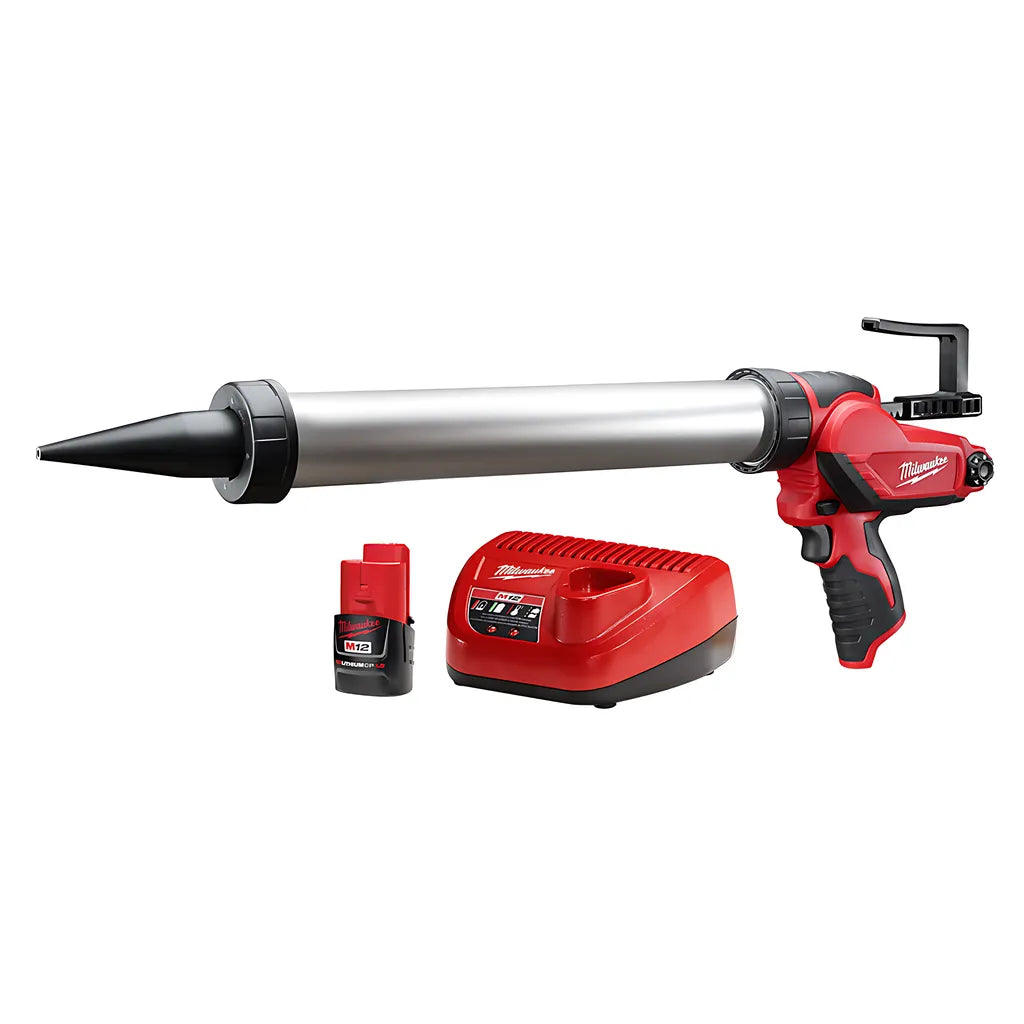 M12 Sausage Caulk Gun Kit-Milwaukee-2442-21-9196