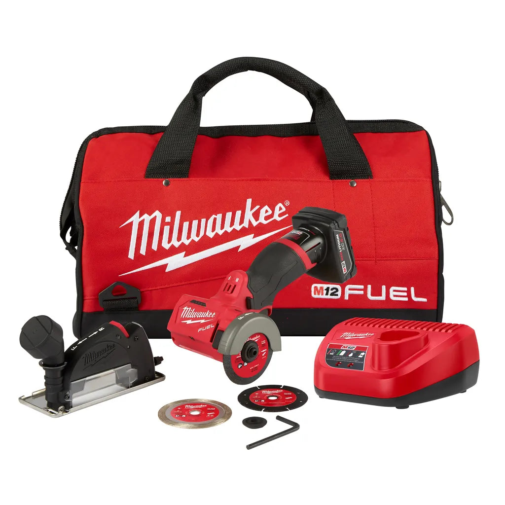 M12 Fuel 3 In. Compact Cut Off Tool Kit-Milwaukee-2522-21XC-8747