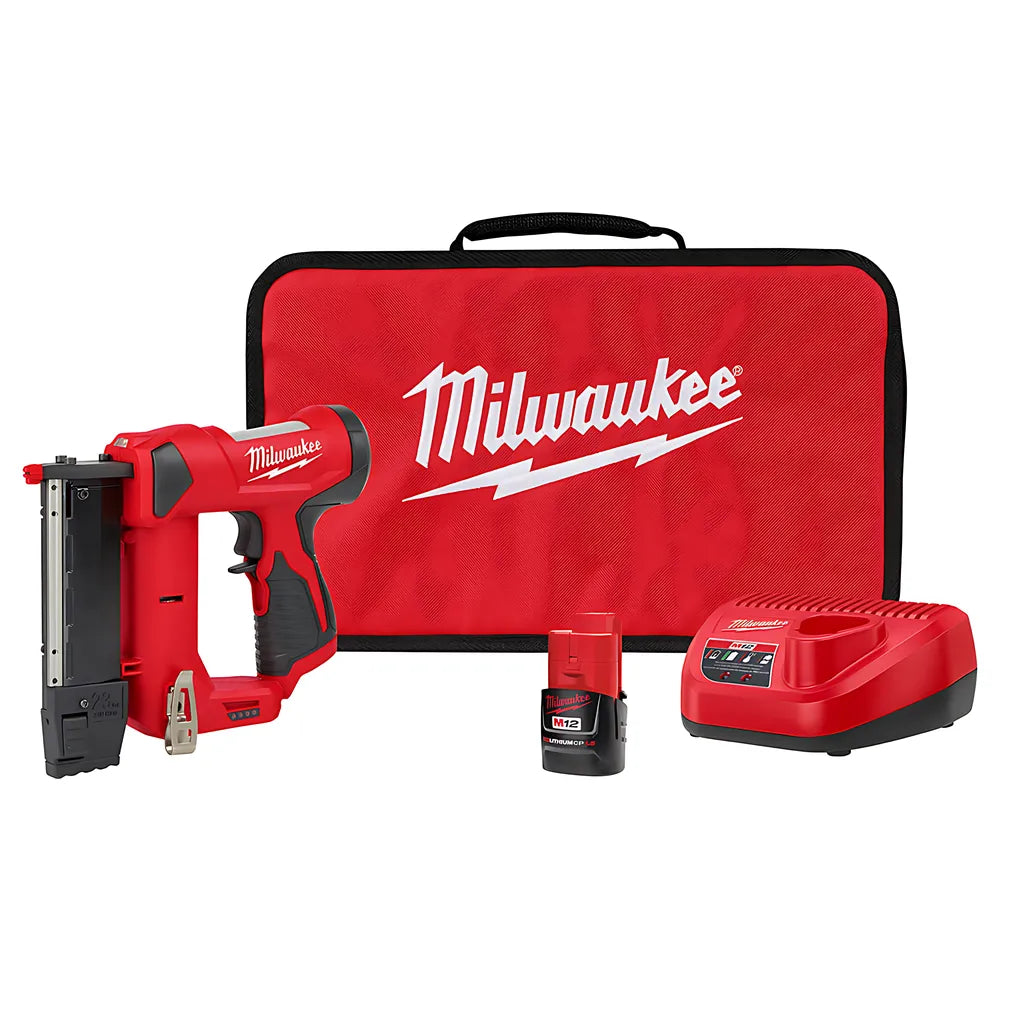 M12 23 Gauge Pin Nailer Kit-Milwaukee-2540-21-8871