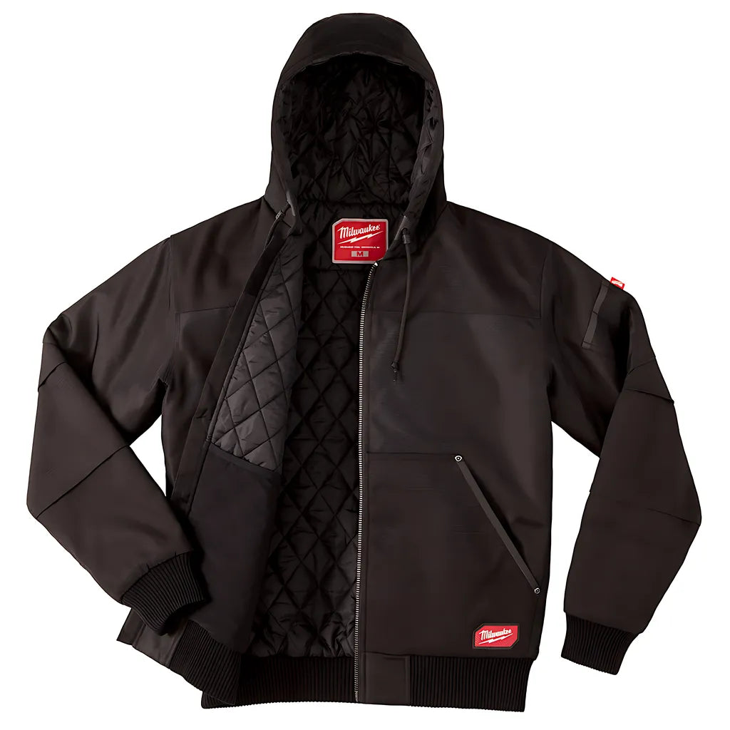 Gridiron Hooded Jacket - Black-Milwaukee-254B-S-8183