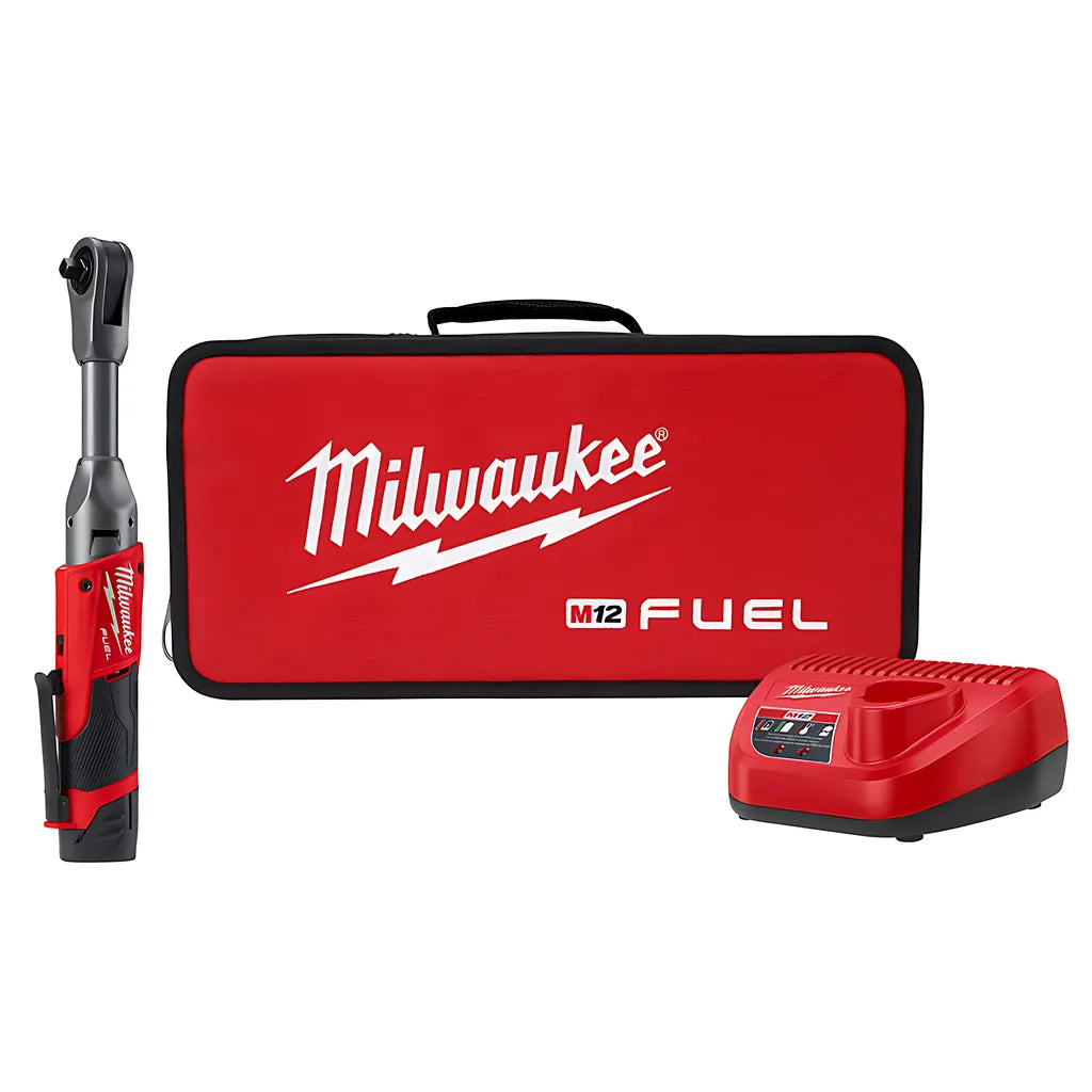 M12 Fuel 3/8 In. Extended Reach Ratchet 1 Battery Kit-Milwaukee-2560-21-8752