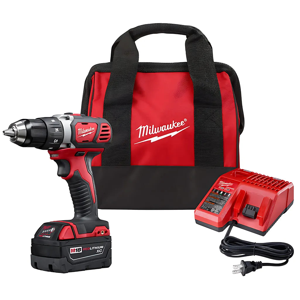 M18 Compact 1/2 In. Drill/Driver Kit-Milwaukee-2606-21P-9780