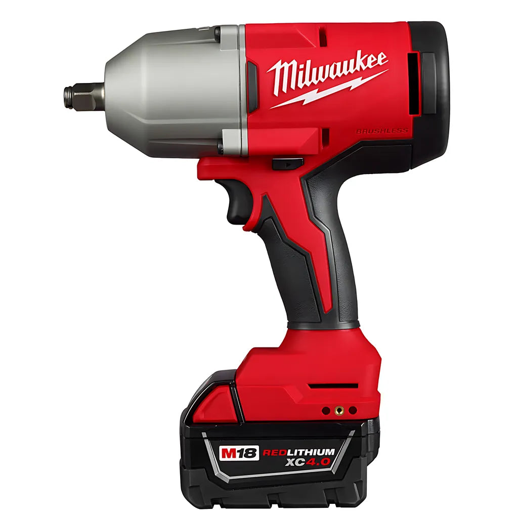 M18 Brushless 1/2" High Torque Impact Wrench W/ Friction Ring Kit-Milwaukee-2666-21B-9754