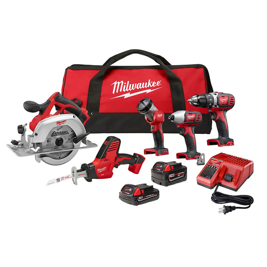 M18™ 5 Pc Tool Combo Kit-Milwaukee-2695-25CX-9730