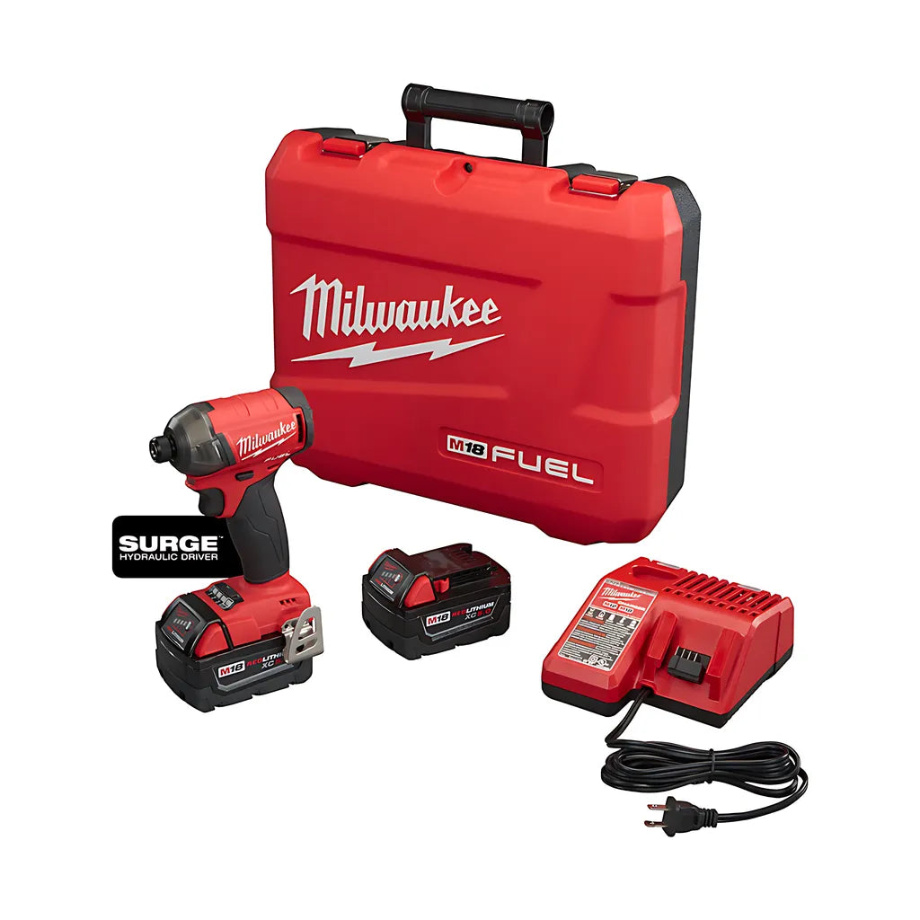 M18 Fuel Surge 1/4 In. Hex Hydraulic Driver Kit-Milwaukee-2760-22-9633