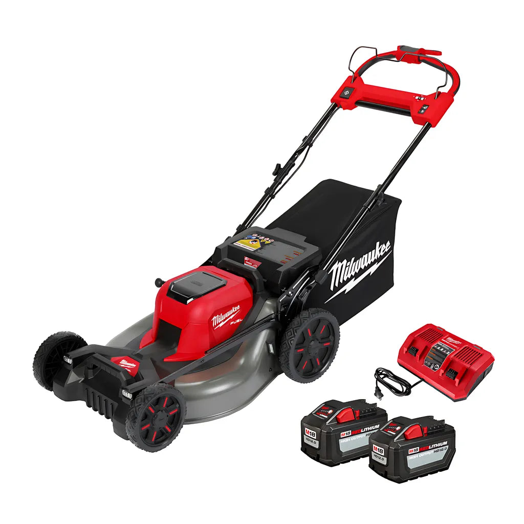 M18 Fuel 21" Self-Propelled Dual Battery Mower Kit-Milwaukee-2823-22HD-9413