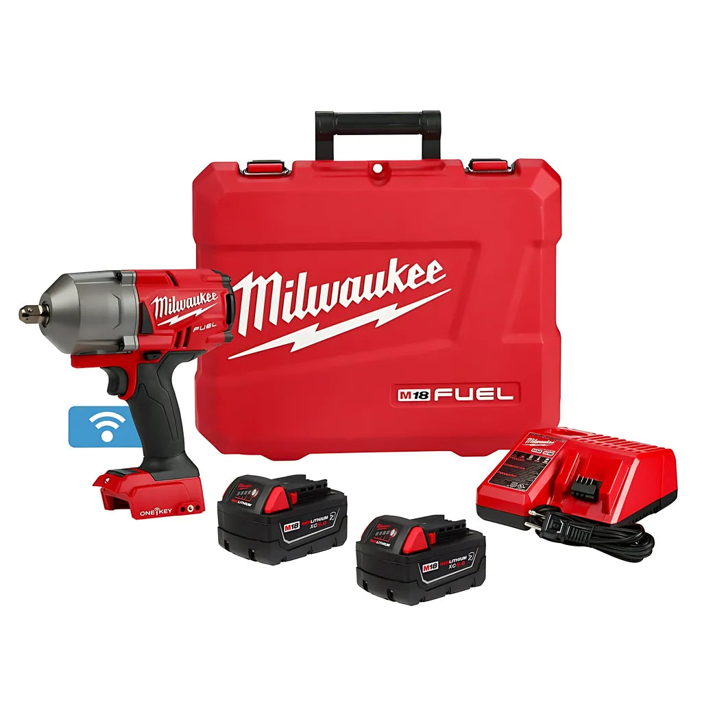 M18 Fuel W/ One-Key High Torque Impact Wrench 1/2" Pin Detent Kit-Milwaukee-2862-22R-9648