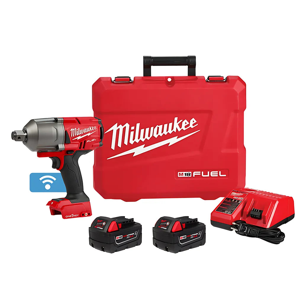 M18 Fuel W/ One-Key High Torque Impact Wrench 3/4" Friction Ring Kit-Milwaukee-2864-22R-9649