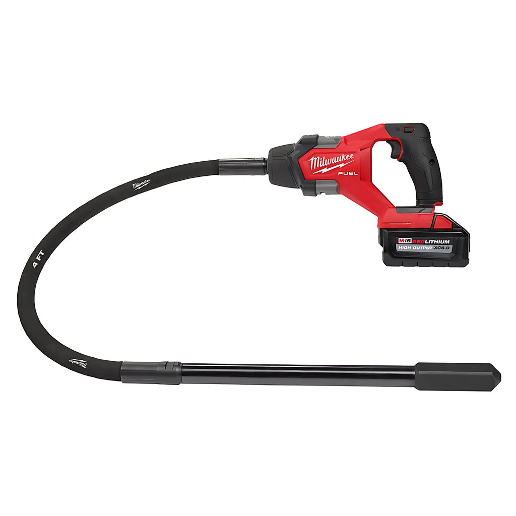 M18 Fuel 4' Concrete Pencil Vibrator Kit-Milwaukee-2910-21-9440