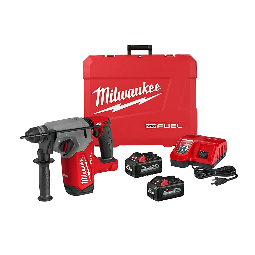 M18 Fuel 1 In Sds Plus Rotary Hammer Kit-Milwaukee-2912-22-9263
