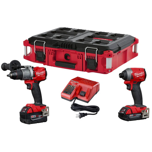 M18 Fuel™ Hammer Drill/Impact Packout™ Kit-Milwaukee-2997-22CXPO-9547