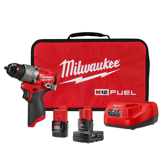 M12 Fuel 1/2" Hammer Drill/Driver Kit-Milwaukee-3404-22-8719