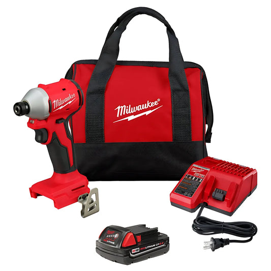 M18™ Compact Brushless 1/4" Hex Impact Driver Kit-Milwaukee-3650-21P-9797