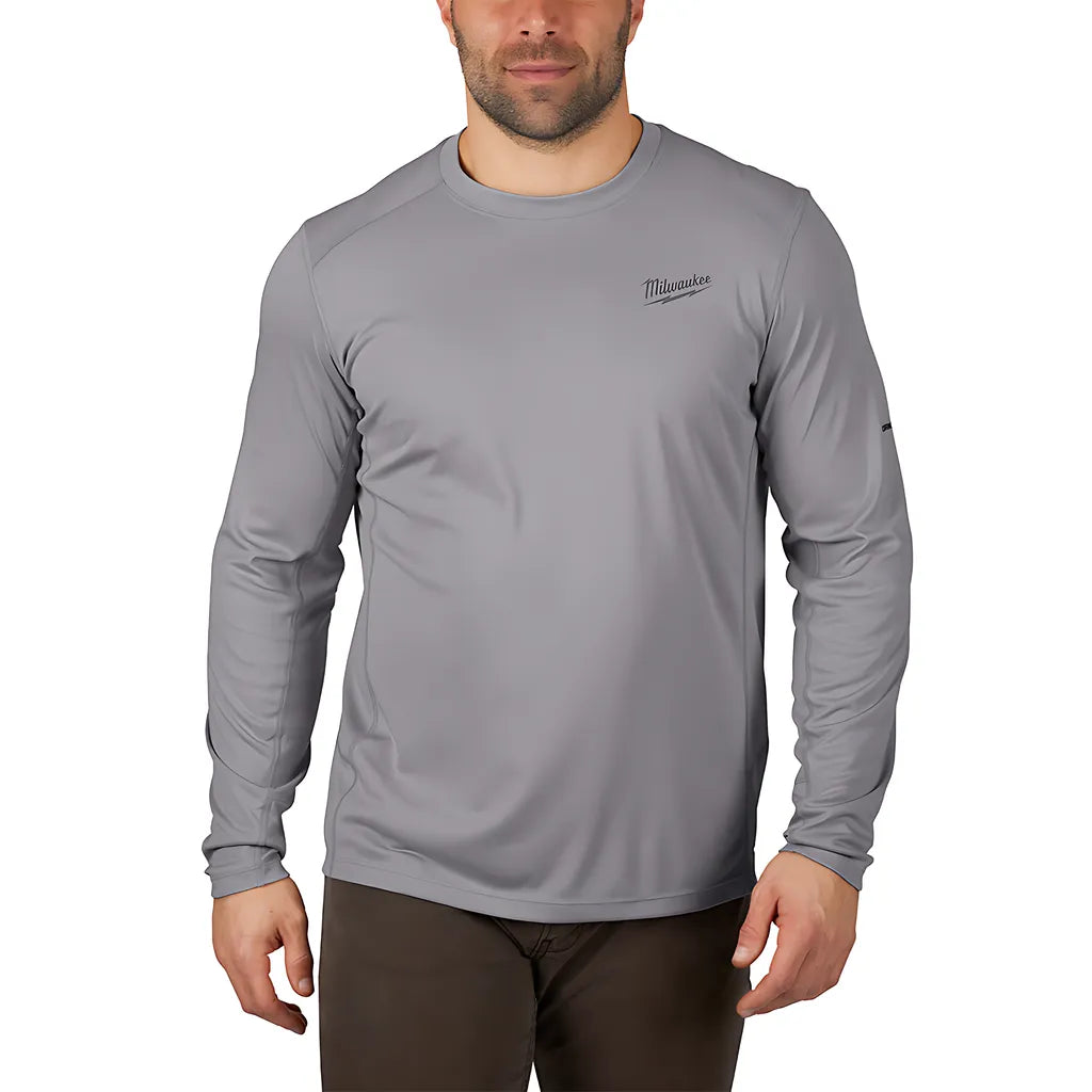 Workskin Lightweight Performance Shirt - Long Sleeve - Gray S-Milwaukee-415G-S-12090