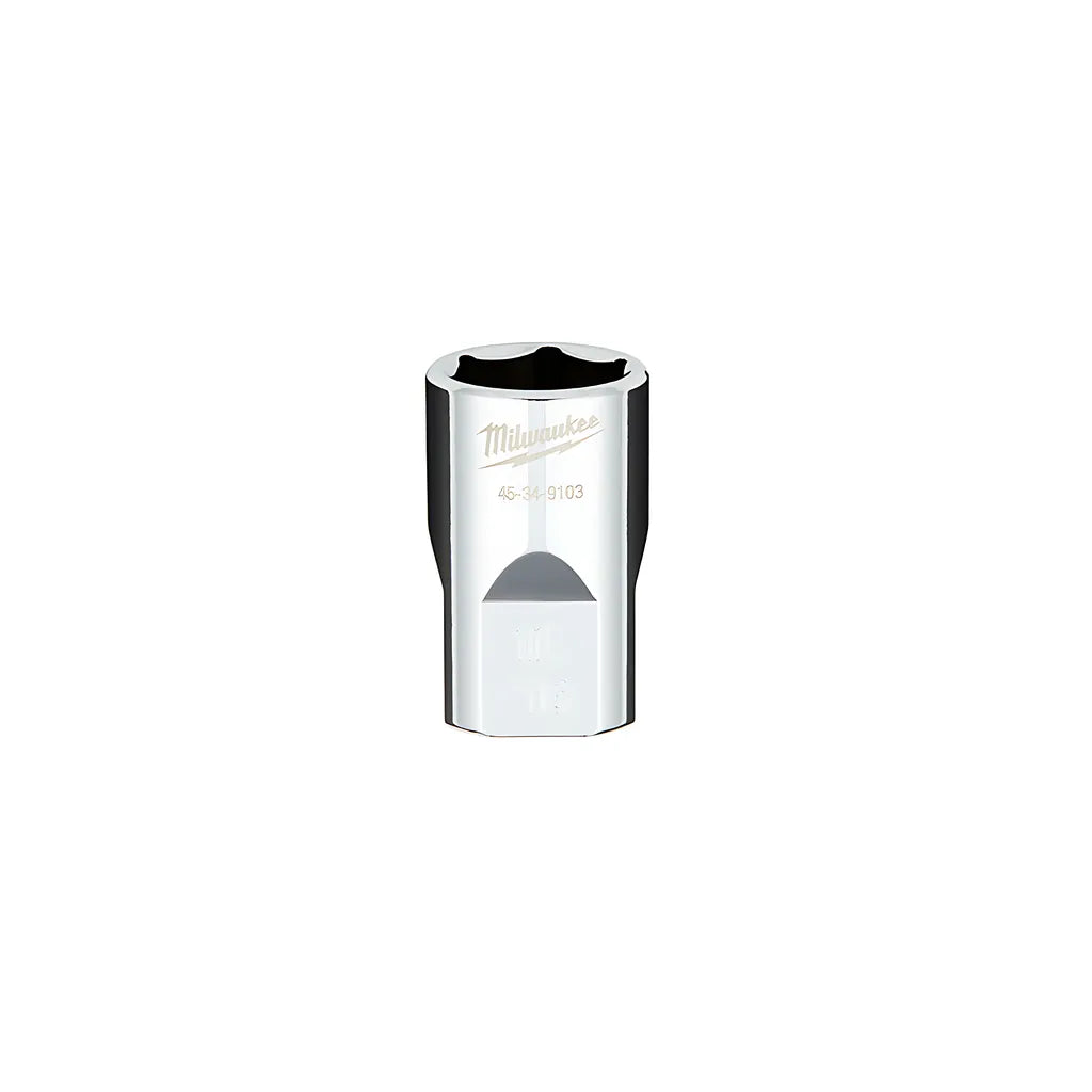 1/2 In. Drive 11/16 In. Sae 6-Point Socket With Four Flat Sides-Milwaukee-45-34-9103-3640