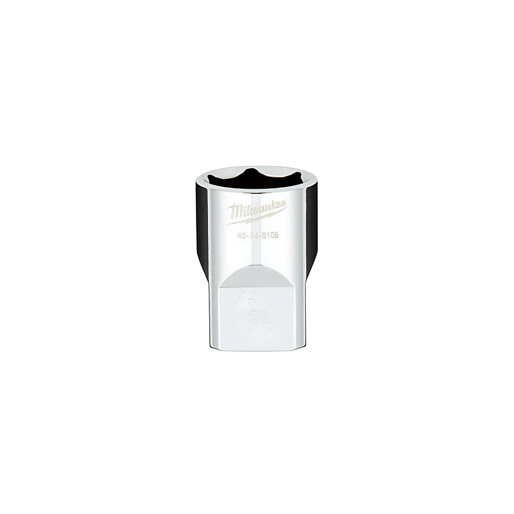 1/2 In. Drive 13/16 In. Sae 6-Point Socket With Four Flat Sides-Milwaukee-45-34-9105-3648